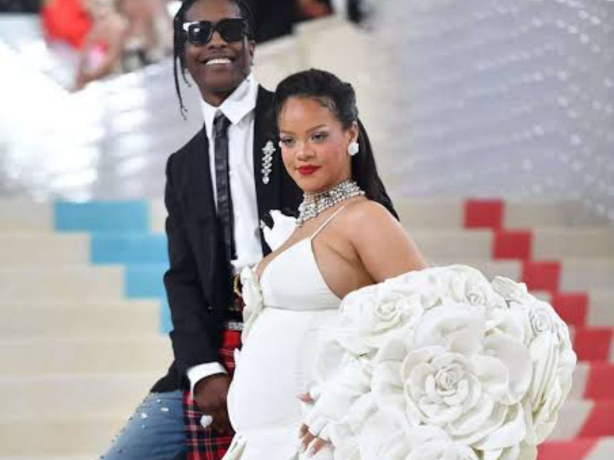 A$AP Rocky and Rihanna at the Met Gala 2023