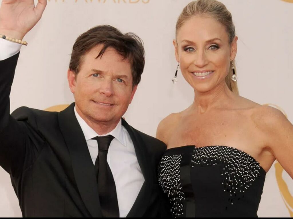 'Back To The Future' star Michael J. Fox with his wife Tracy Pollan