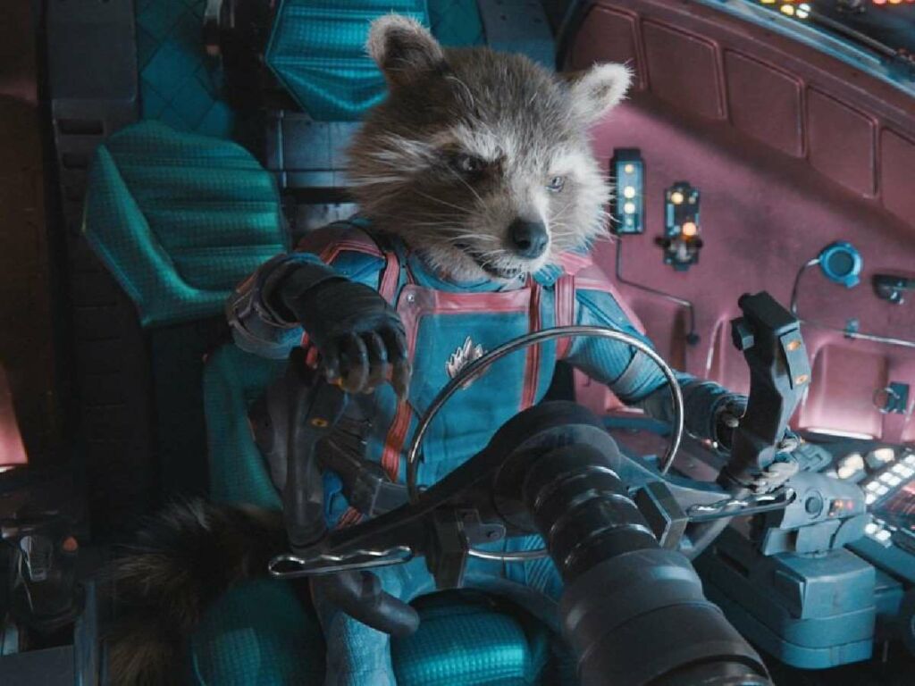 Rocket (voiced by Bradley Cooper) in 'Guardians Of The Galaxy Volume 3'