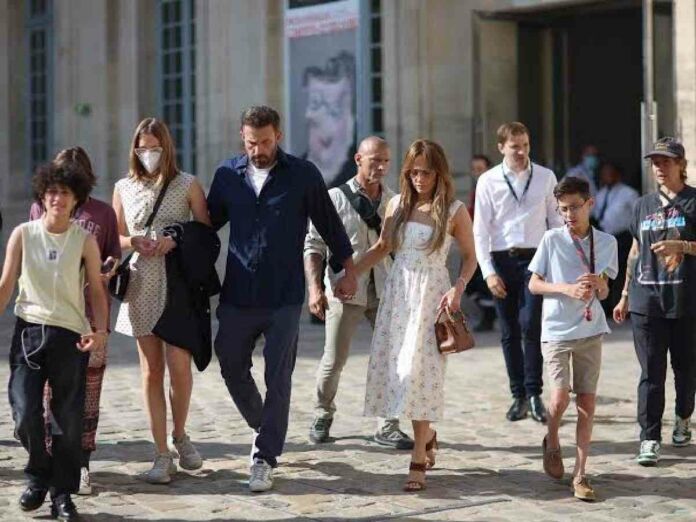 Ben Affleck, Jennifer Lopez and their kids