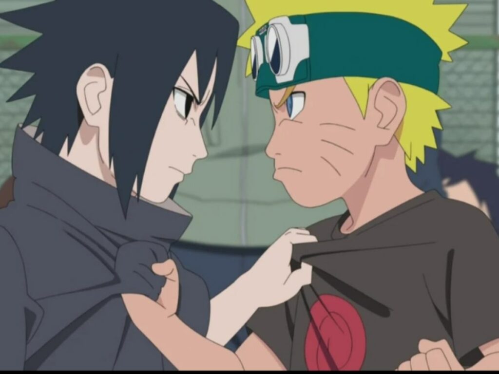 Naruto and Sasuke's rivalry