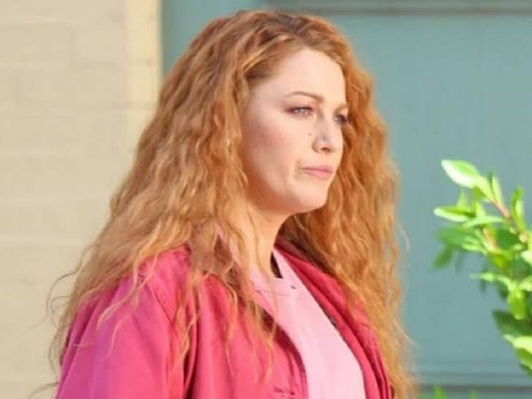 First Look Blake Lively Transforms Into FieryRedhead Lily Bloom For