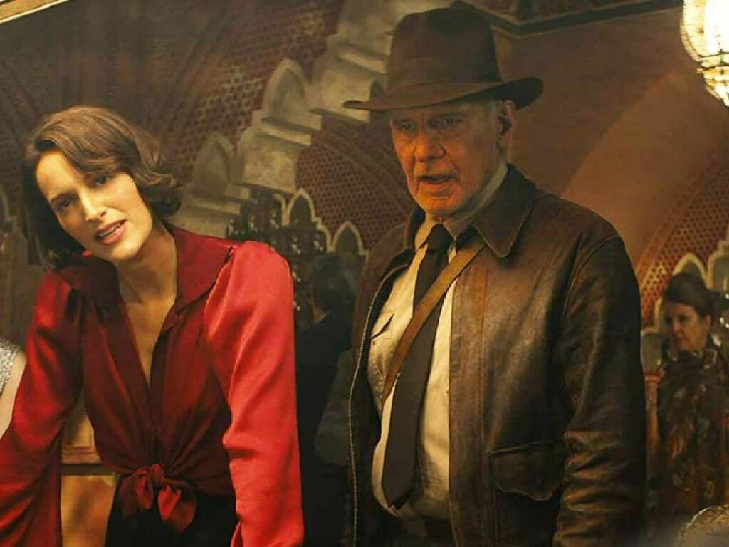 Phoebe Waller-Bridge and Harrison Ford in 'Indiana Jones And The Dial Of Destiny'