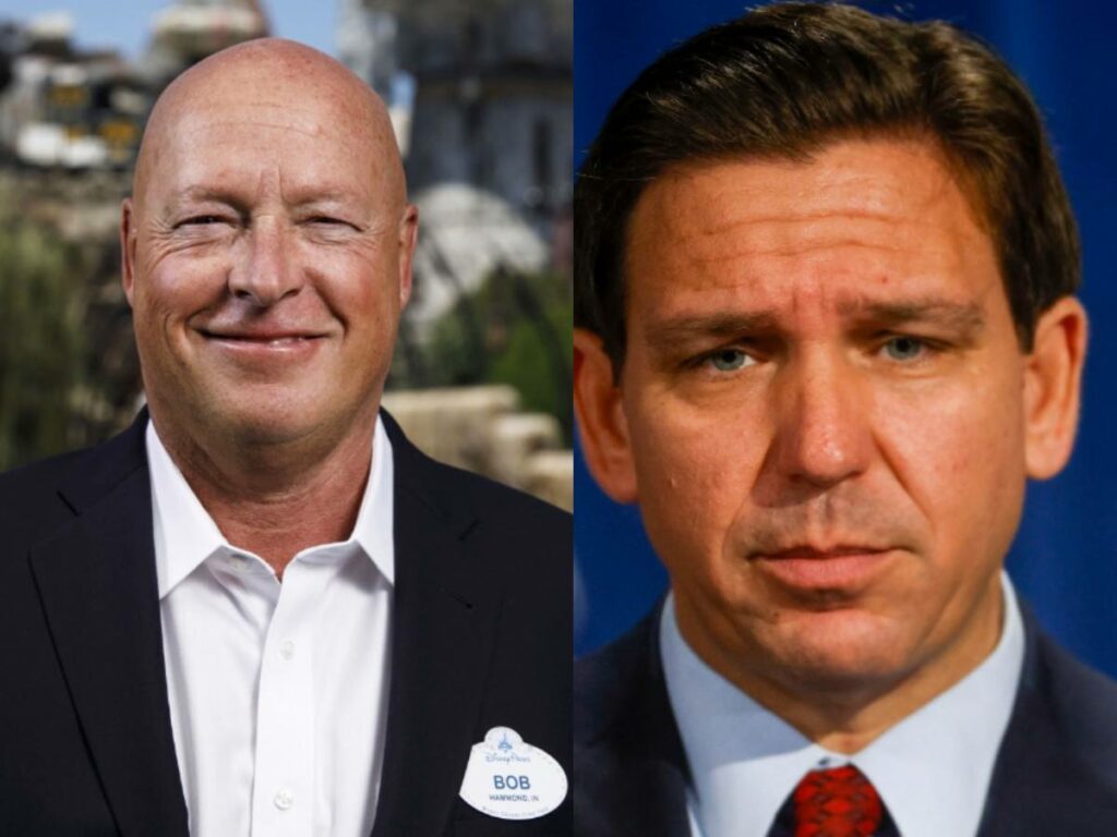 Ron DeSantis and Bob Chapek