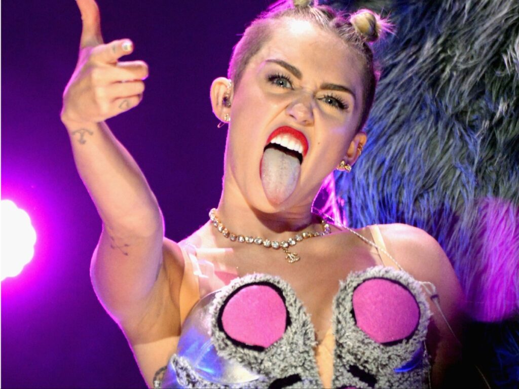 Miley Cyrus broke out of her sweet Disney image