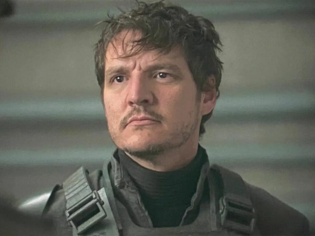 Pedro Pascal in and as 'The Mandalorian'