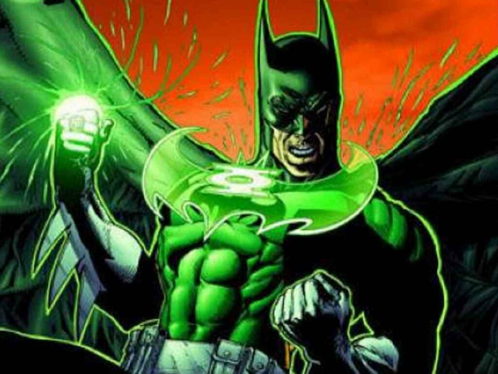Batman with Green Light