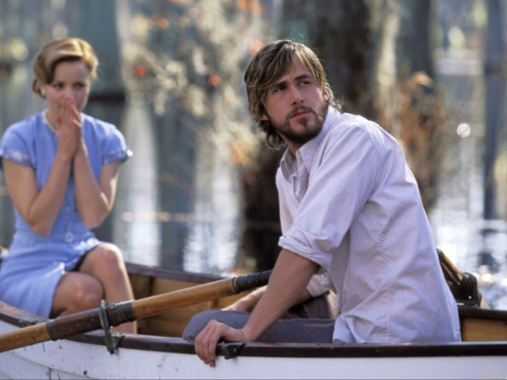 Rachel McAdams and Ryan Gosling in 'The Notebook'