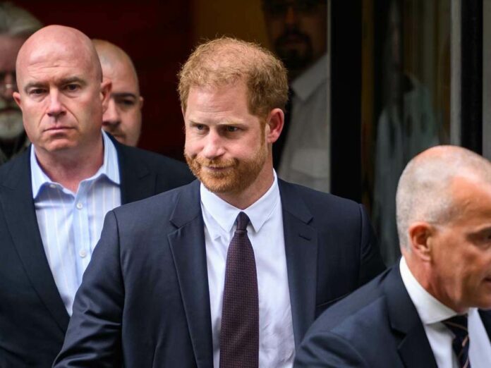 The Duke of Sussex after his court appearance