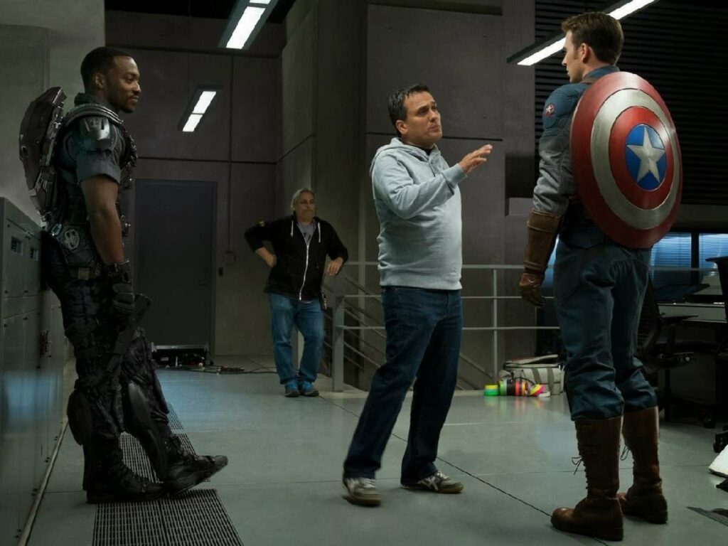 Joe and Anthony Russo behind the scenes of 'Captain America: Winter Soldier'