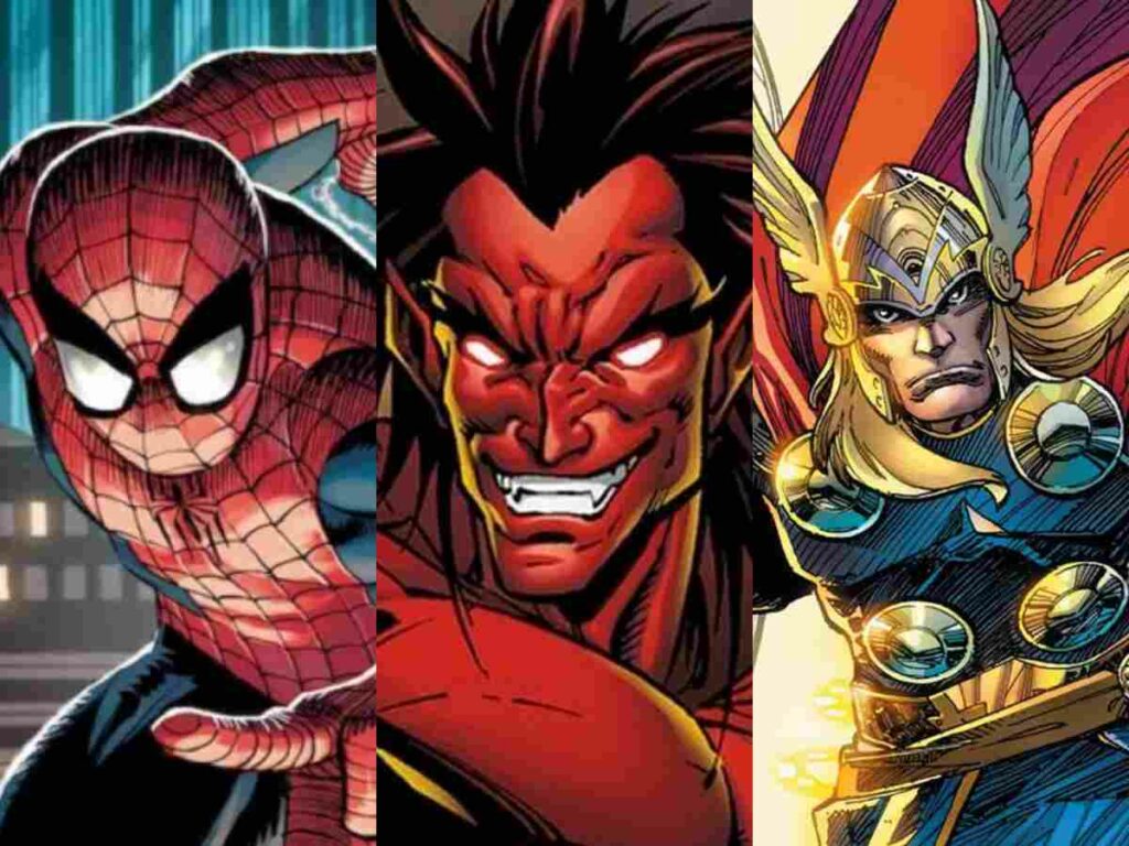 SpiderMan, Thor and Mephisto