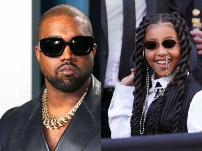 North West recreates Kanye West's look in a new TikTok video with Kim Kardashian