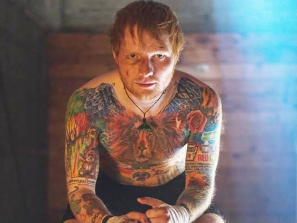 Ed Sheeran reveals his huge lion chest tattoo is fake we feel betrayed   CBS News