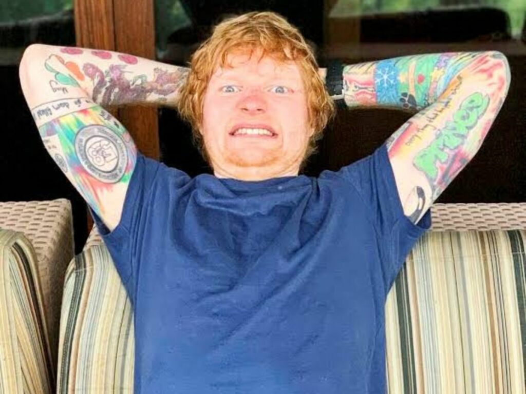 Ed Sheeran's orca whale tattoo