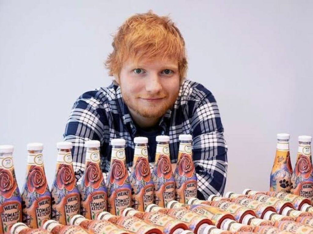 Ed Sheeran partners with Heinz Tomato Ketchup