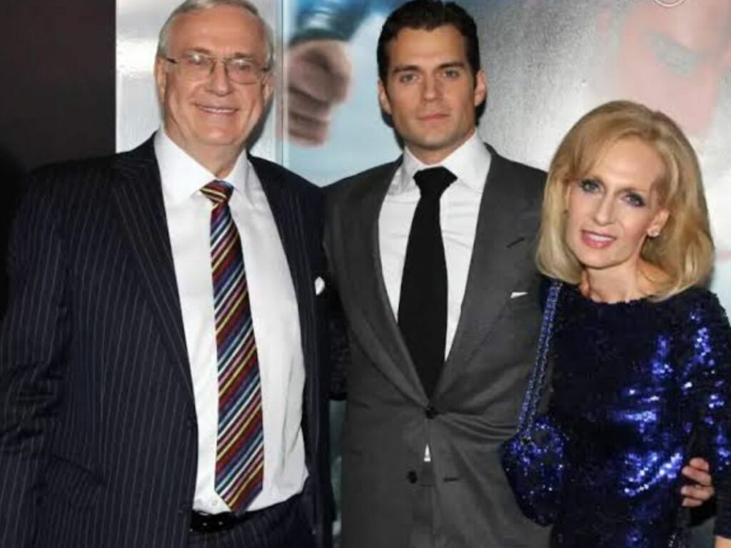 Henry Cavill with his parents