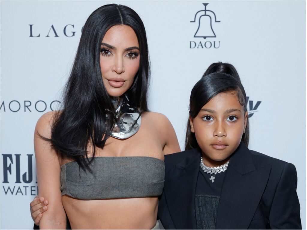 North West and Kim Kardashian