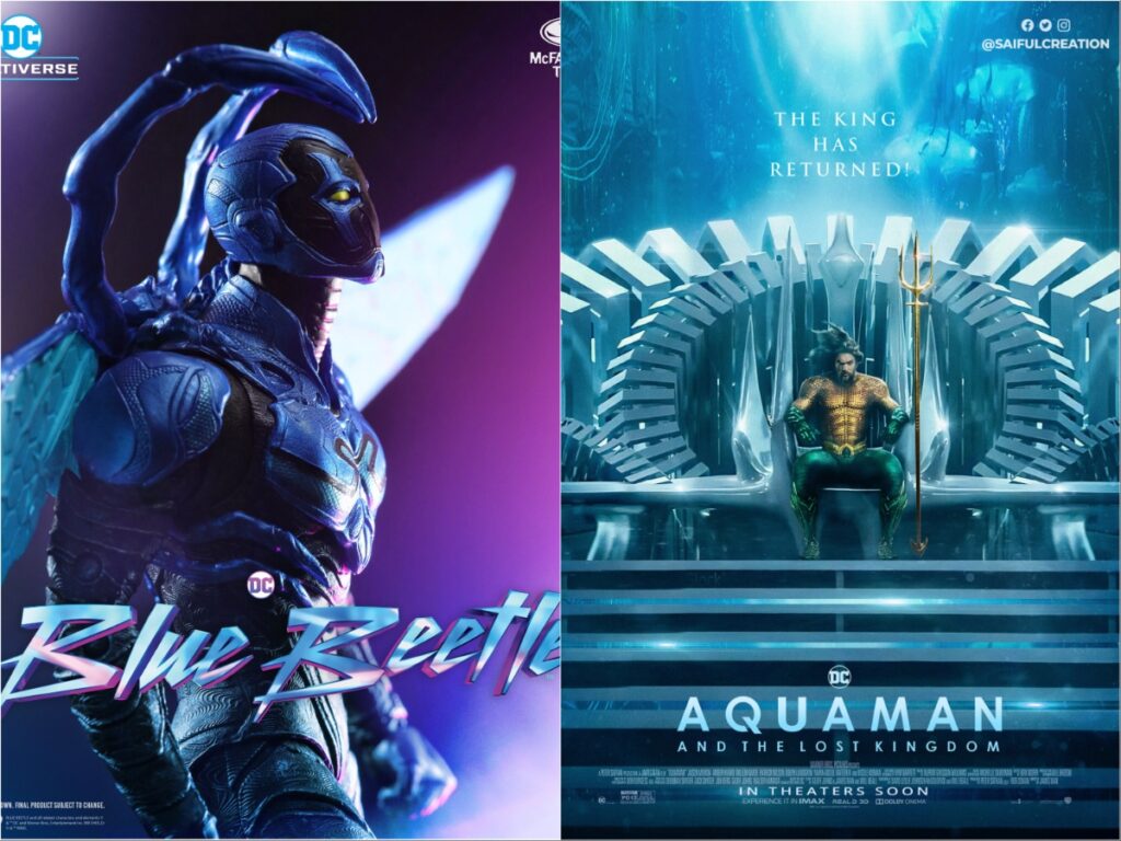 DC Blue Beetle and Aquaman and the Lost Kingdom