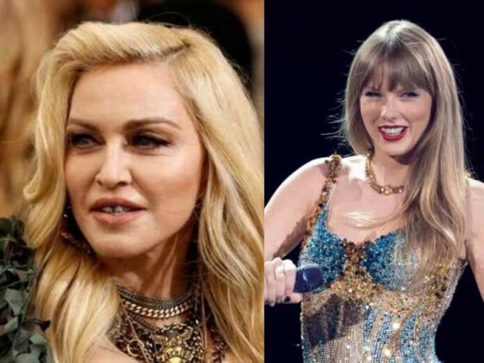 Madonna exerted herself to compete with young artists like Taylor Swift