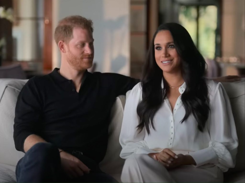 Prince Harry and Meghan Markle in Netflix's 'Harry & Meghan'