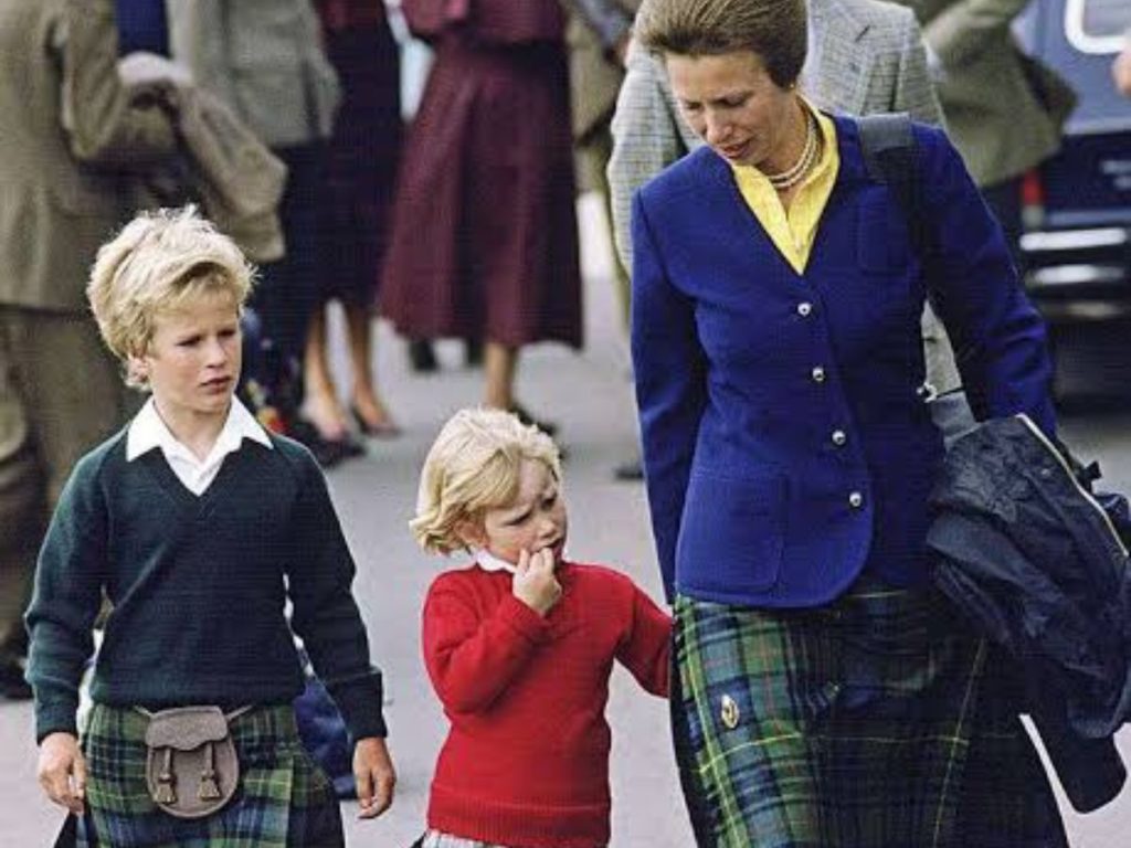 Princess Anne with her children 