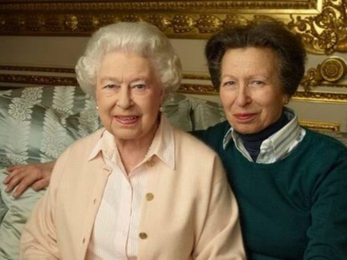 Princess Anne with Queen Elizabeth