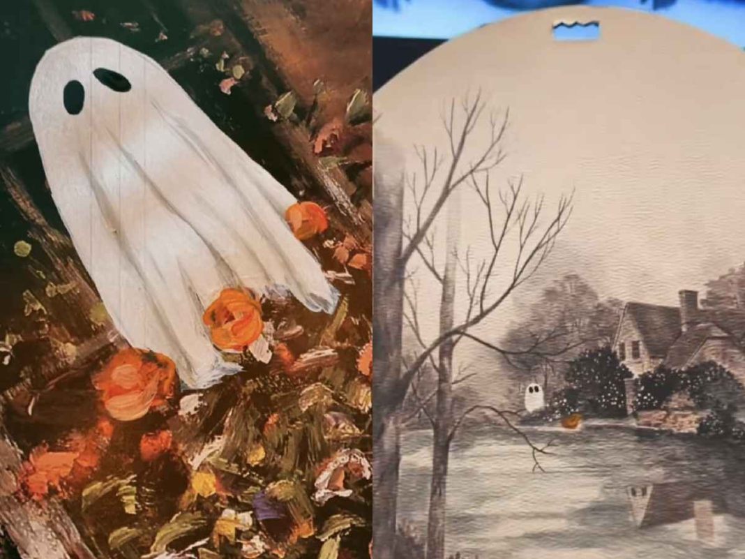 what-is-thrifted-ghost-painting-viral-tiktok-trend-explained