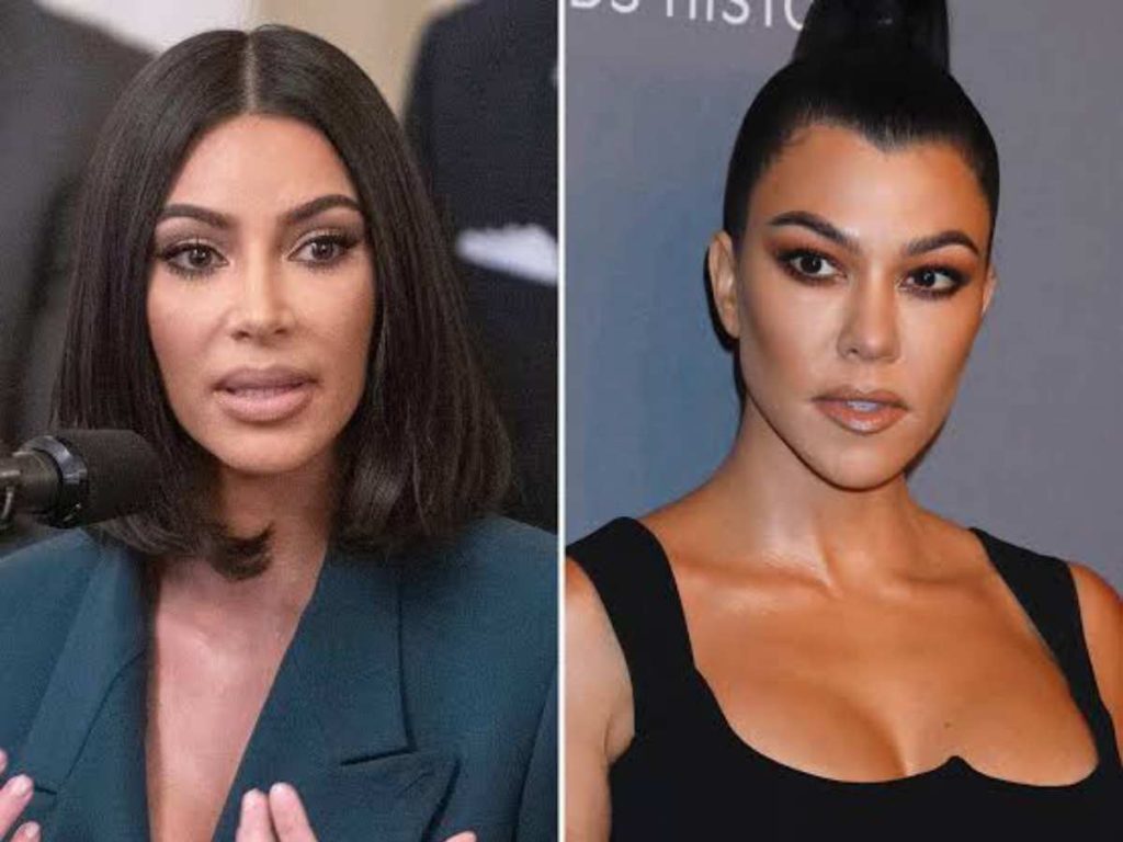 Kim Kardashian and Kourtney Kardashian