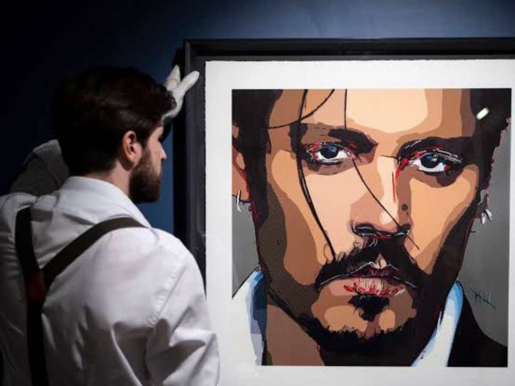 Johnny Depp's self portrait Five
