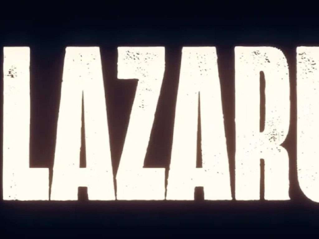 Lazarus anime text shown in the trailer