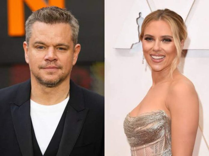 Matt Damon describes kiss with Scarlett Johansson as hellish