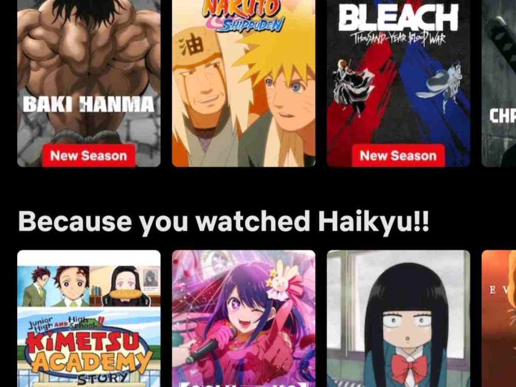 List of anime on Netflix