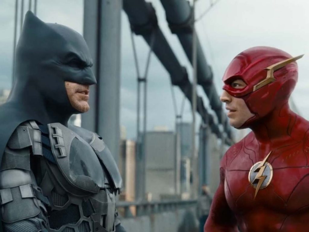 Ben Affleck's (left) final DCU appearance in 'The Flash.'