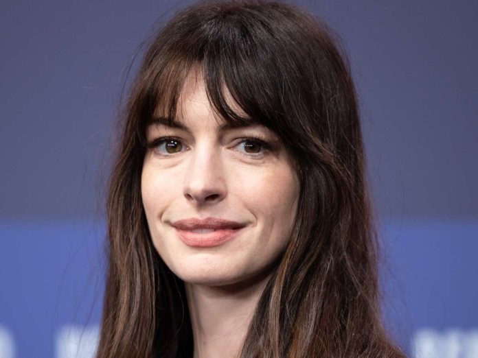 Anne Hathaway plays the fictional pop star.