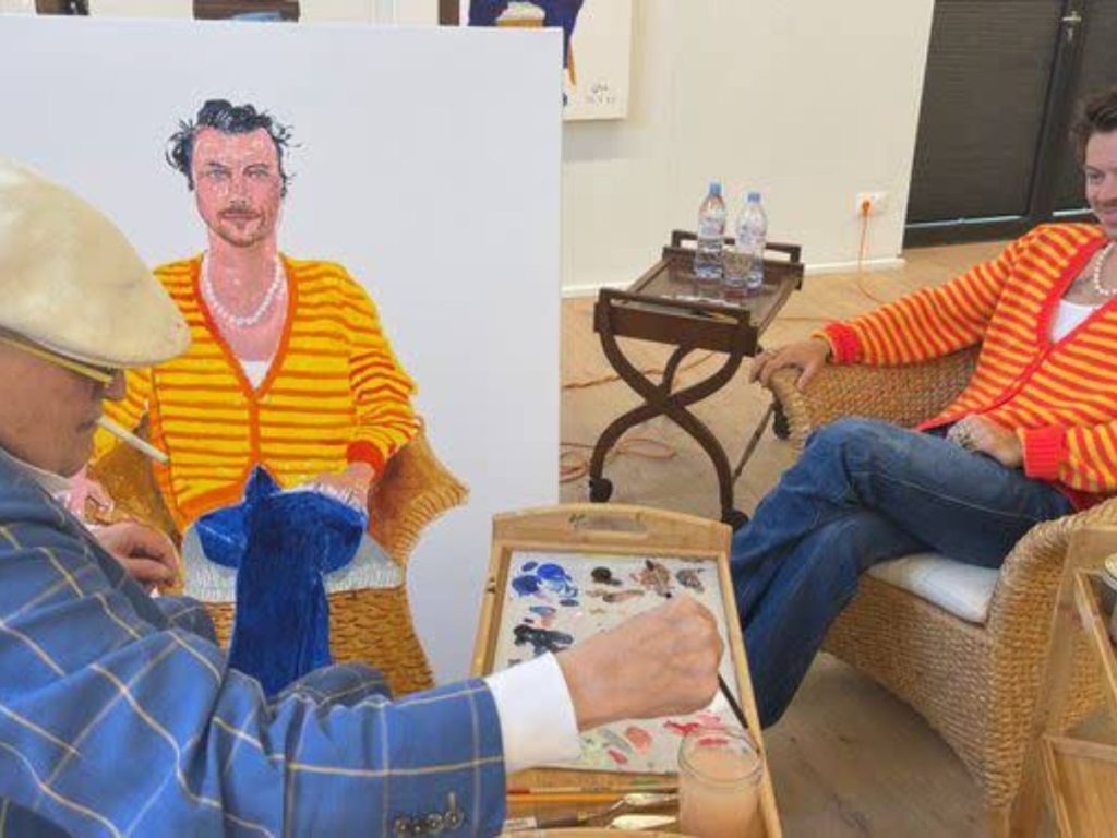 David Hockney's portrait of Harry Styles 