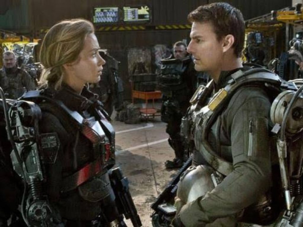 Emily Blunt and Tom Cruise in 'Edge of Tomorrow'