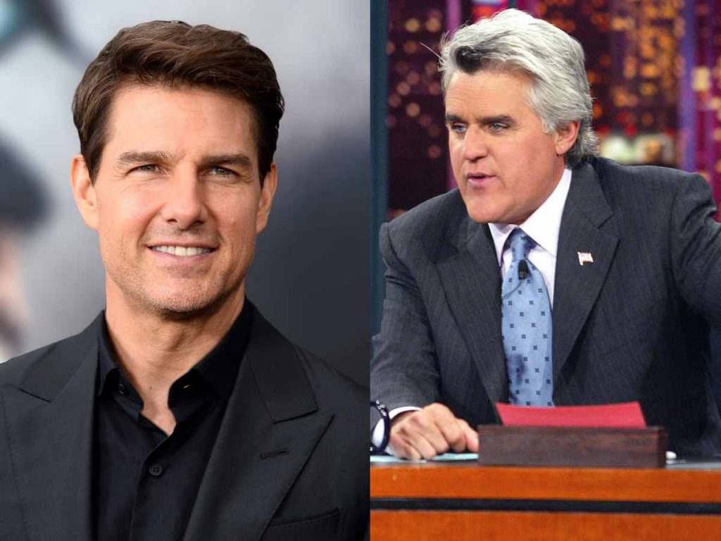 Tom Cruise (left) and Jay Leno (right)