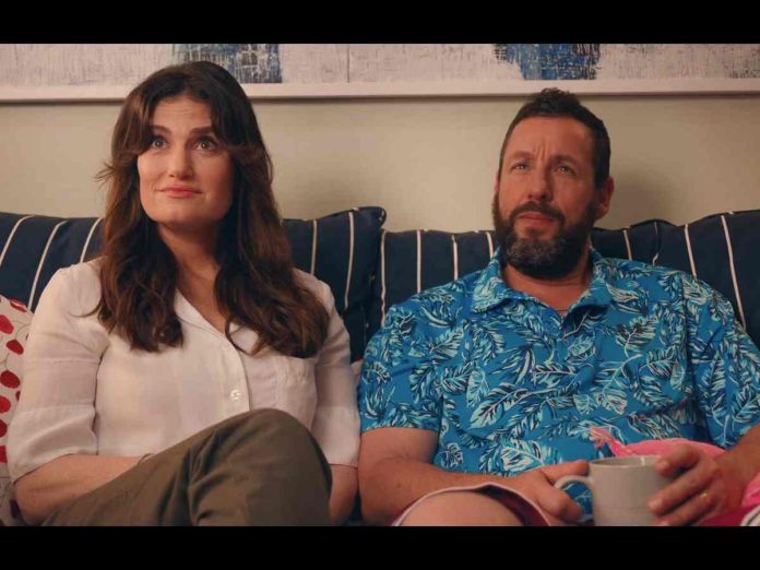 Idina Menzel and Adam Sandler in 'You Are So Not Invited To My Bat Mitzwah.'