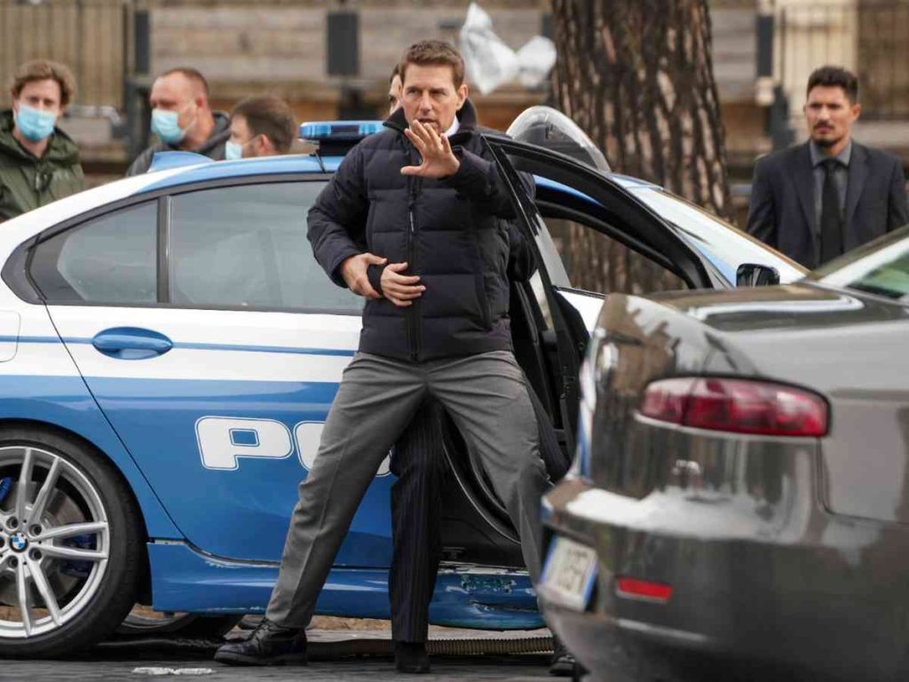 Tom Cruise was caught yelling at the 'Mission: Impossible' crew.