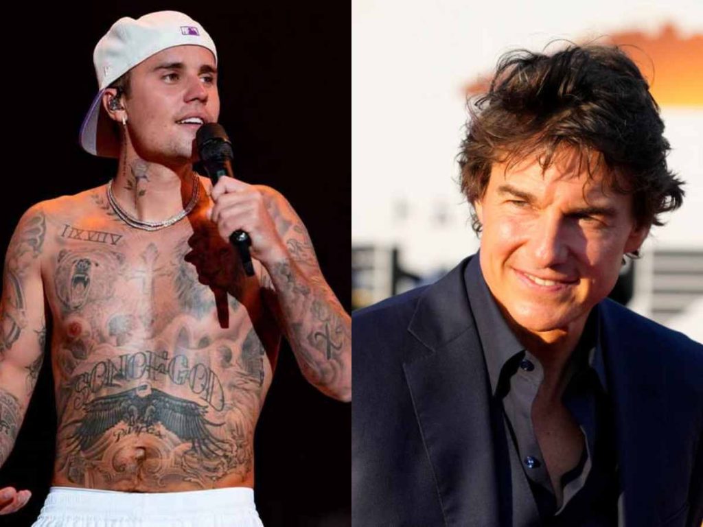 Justin Bieber and Tom Cruise