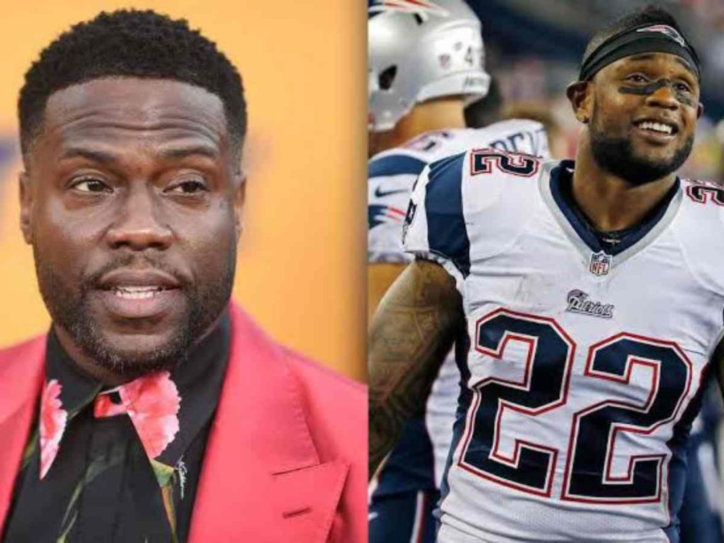 Stevan Ridley and Kevin Hart had a friendly foot race 