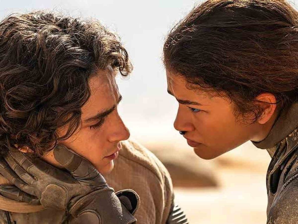Timothée Chalamet and Zendaya in 'Dune: Part Two' 