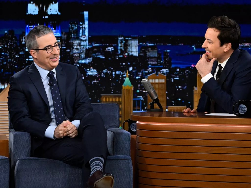 John Oliver and Jimmy Fallon 