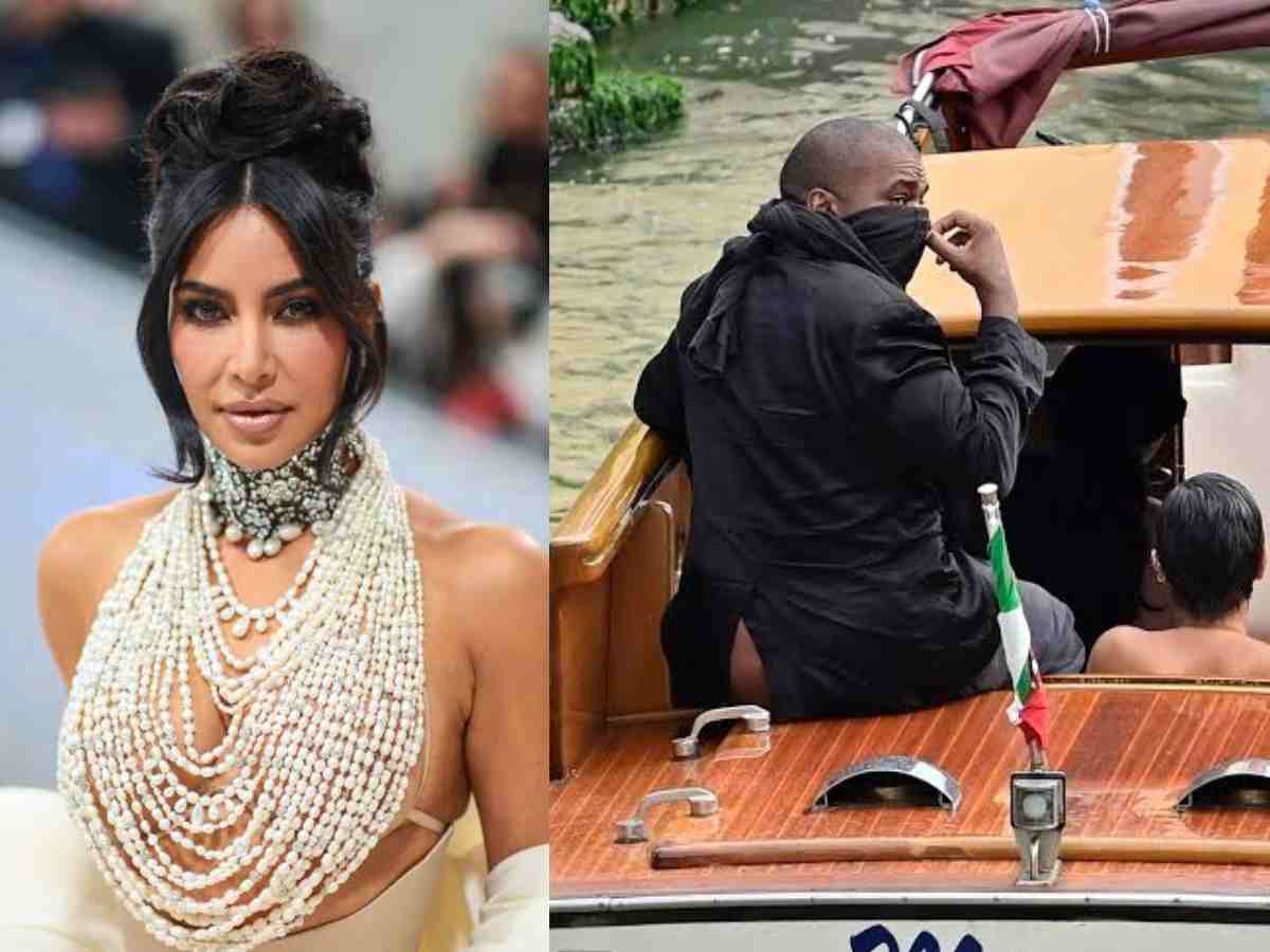 Kim Kardashian reacts to Kanye West's bare-butt picture from his vacation in Italy