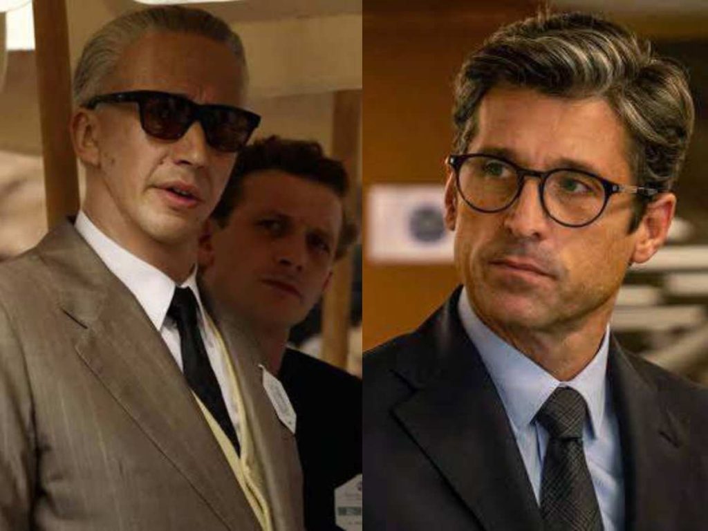 Adam Driver as Enzo Ferrari and Patrick Dempsey as Piero Taruffi. 