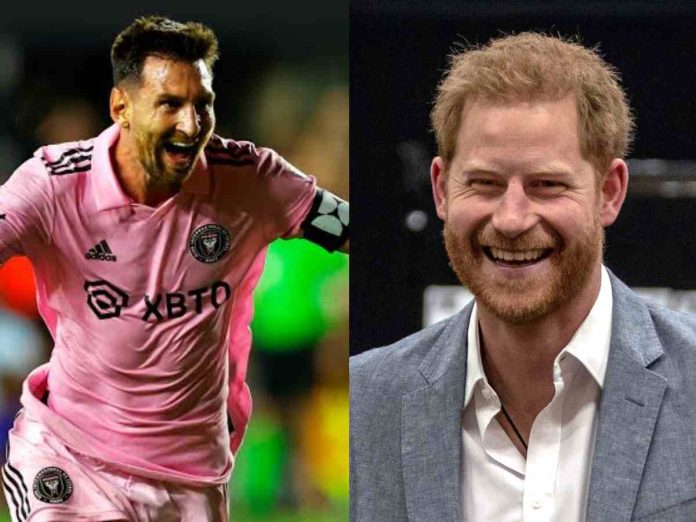 Prince Harry's childlike reaction after seeing Messi at LA game goes viral