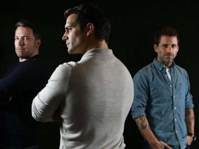 Ben Affleck, Zack Snyder and Henry Cavill