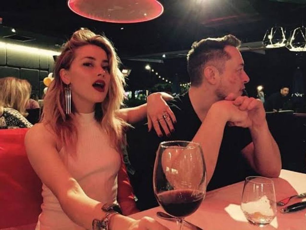 Elon Musk and Amber Heard 