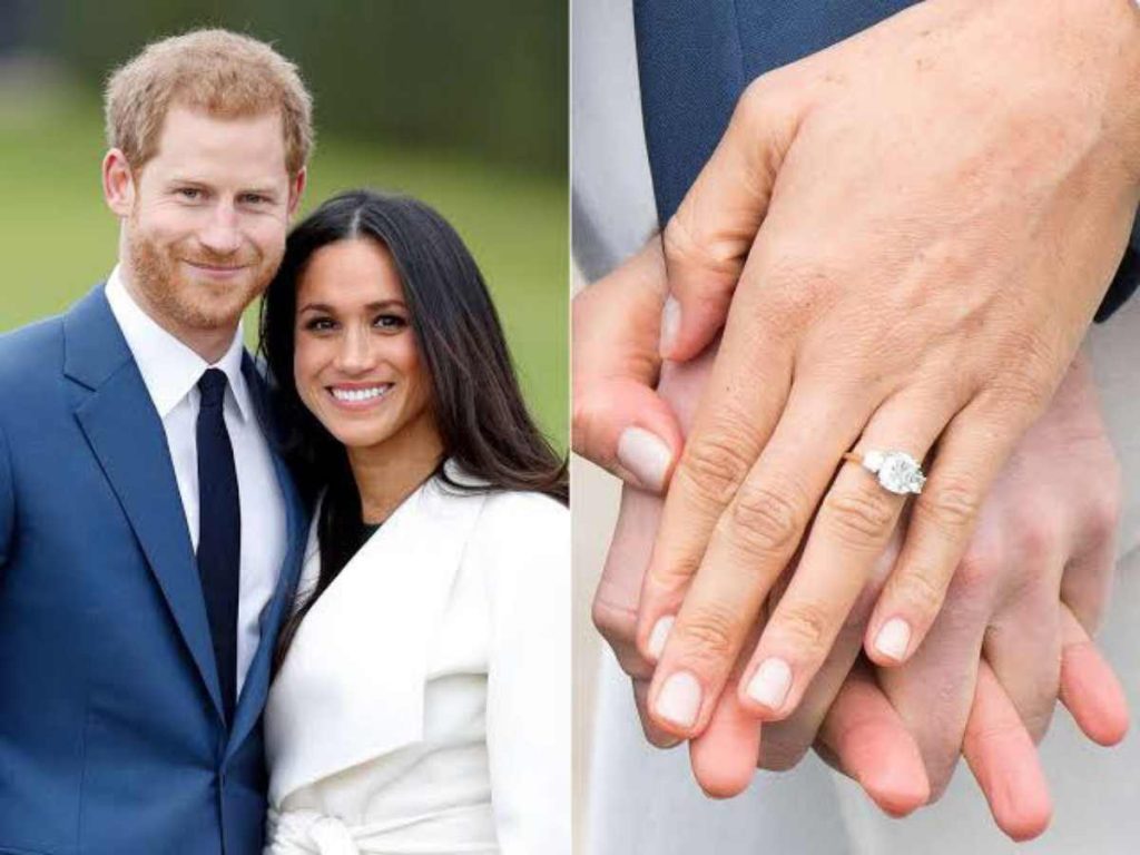 Prince Harry and Meghan Markle; engagement ring