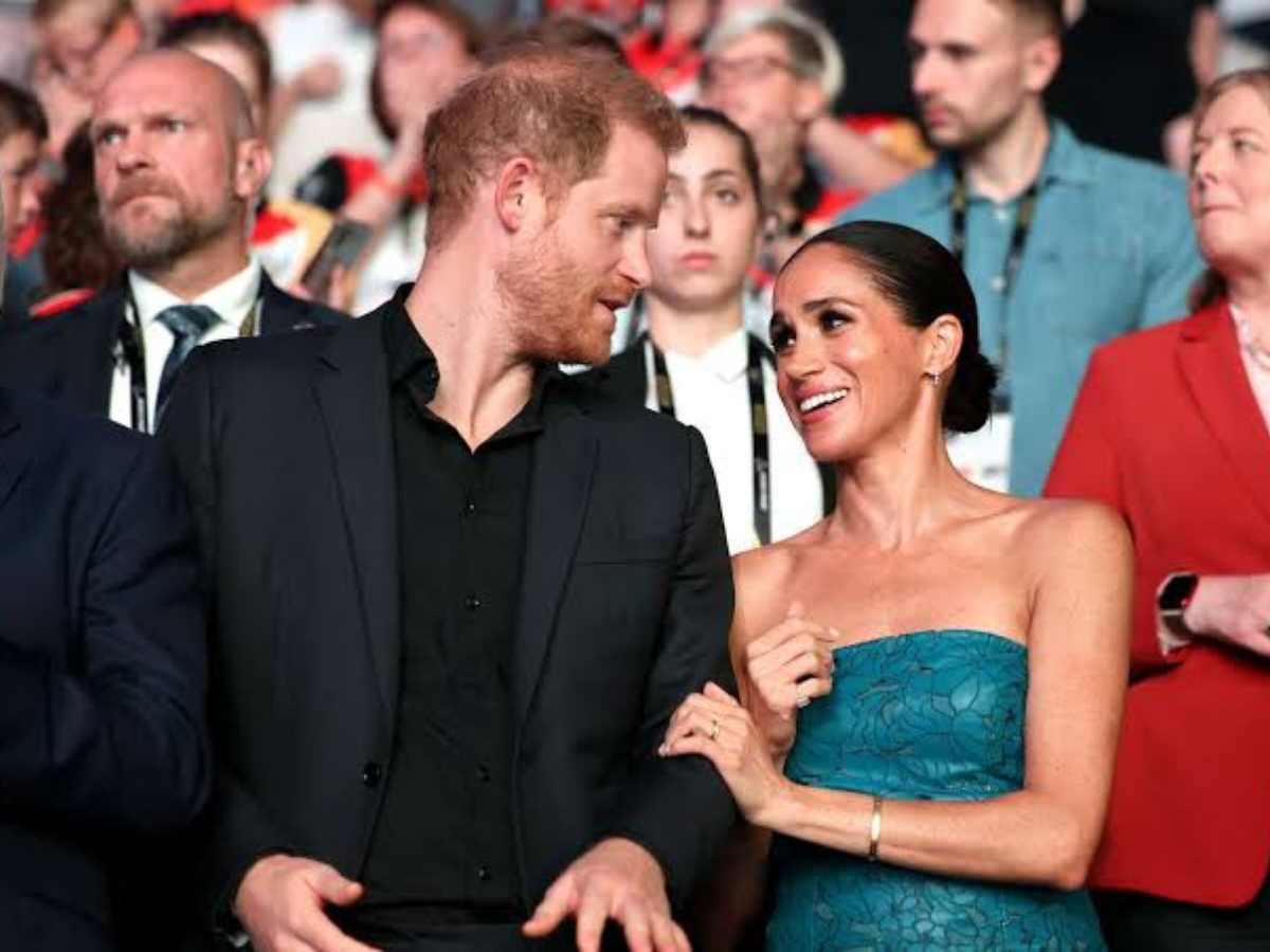 Prince Harry and Meghan Markle at the closing ceremony of Invictus Games 2023